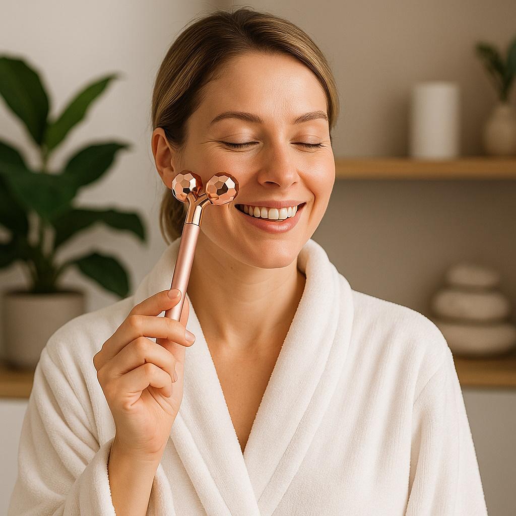 MAGICBROW™ - Rouleau massant anti-poches à effet liftant