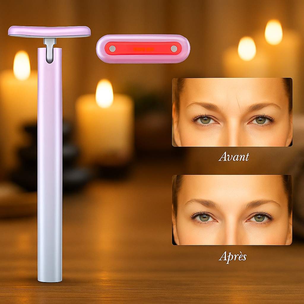 3DERM™ - Baguette anti-âge à microcourants & lumière rouge pour raffermir et lisser la peau